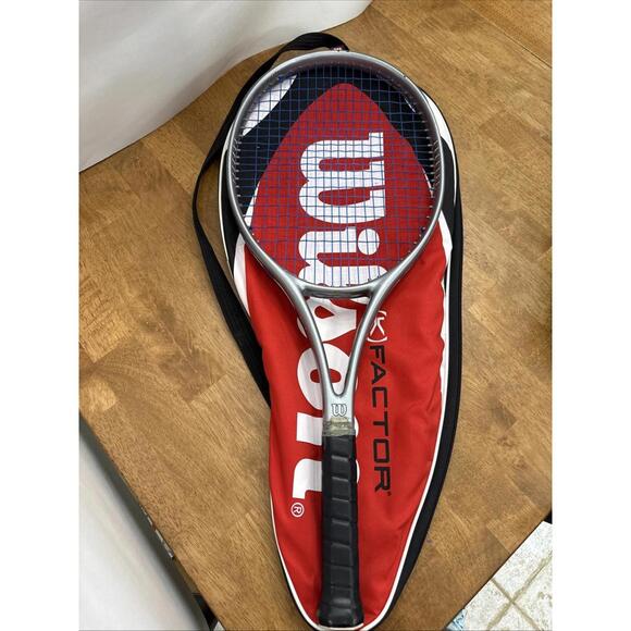 Wilson Other - Wilson Profile 3.6 si Dual Taper Beam 4 5/8 Grip Tennis Racquet With Carry Case